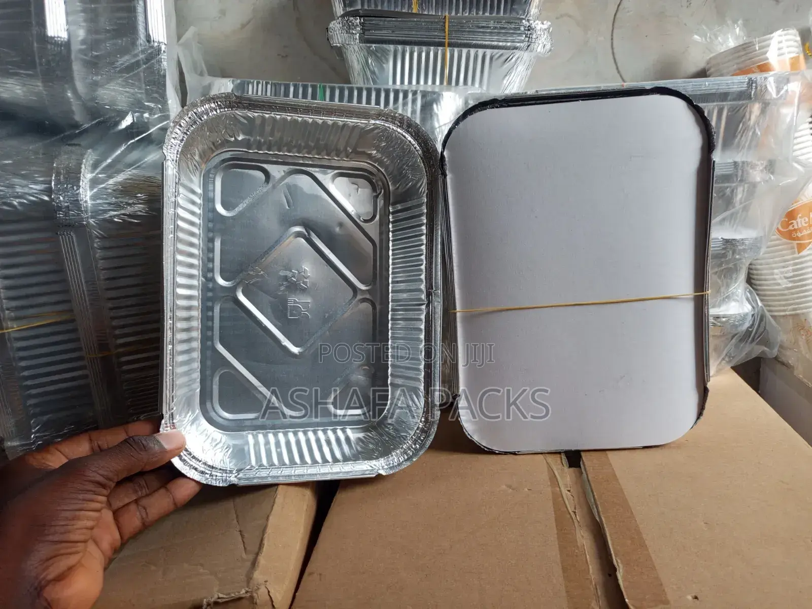 12pcs Big Size Aluminium Foil Takeaway 1550ml