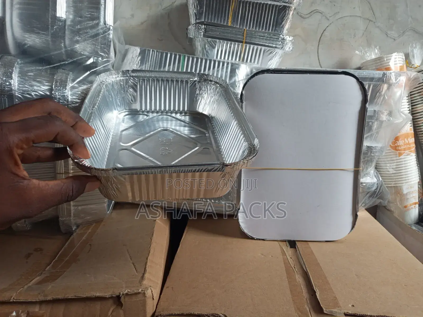 12pcs Big Size Aluminium Foil Takeaway 1550ml