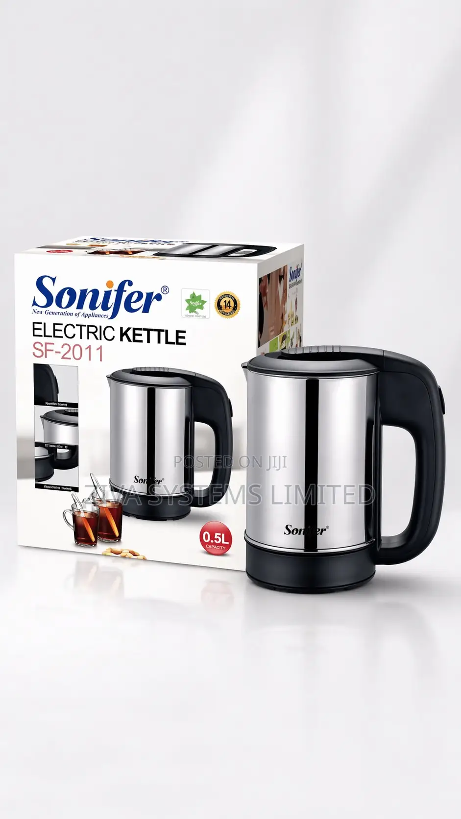 Sonifer Portable Stainless Steel Electric Kettle