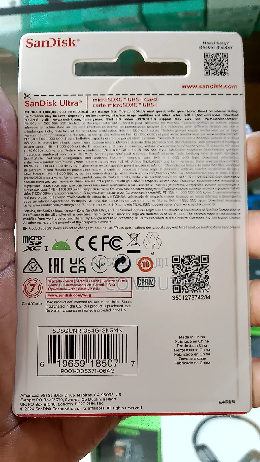 Sandisk 64gb Ultra Sd Card
