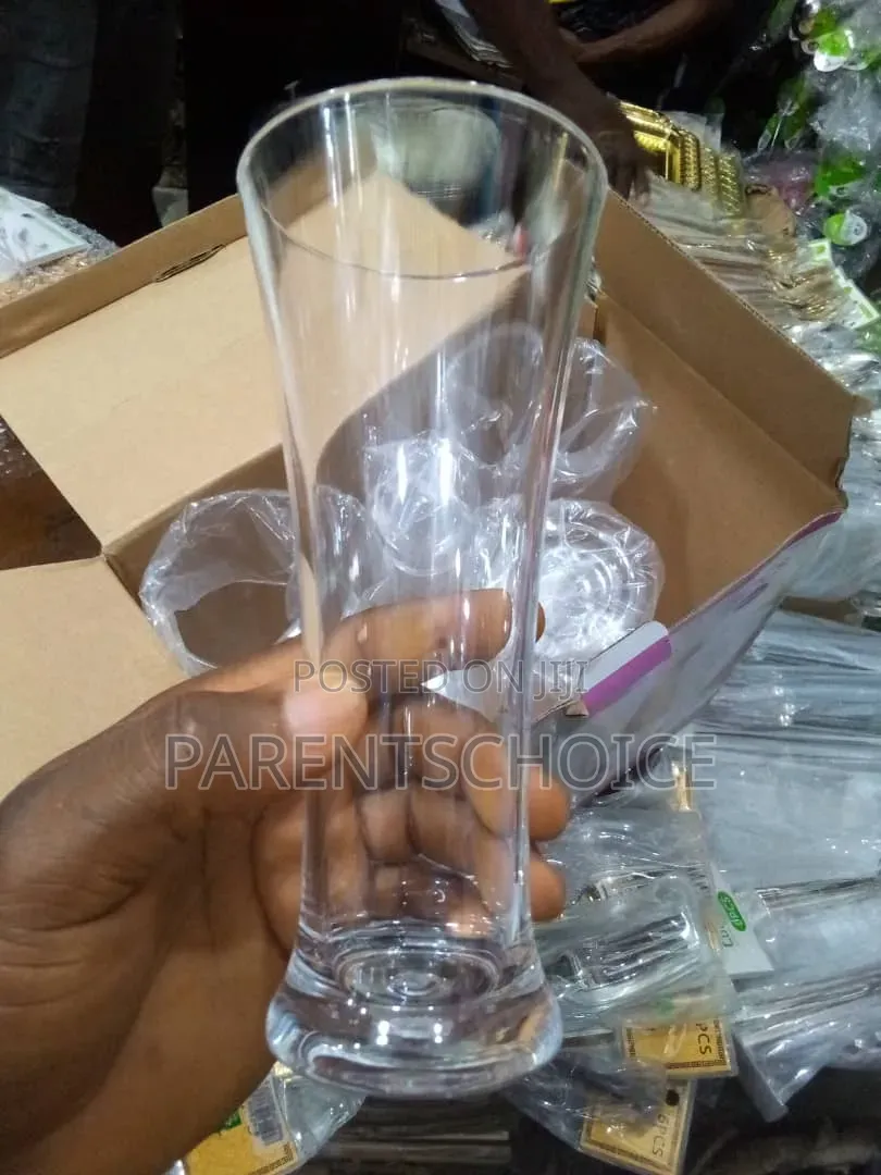 6 PCS Beer Water Cup- Acrylic or Glass Cup