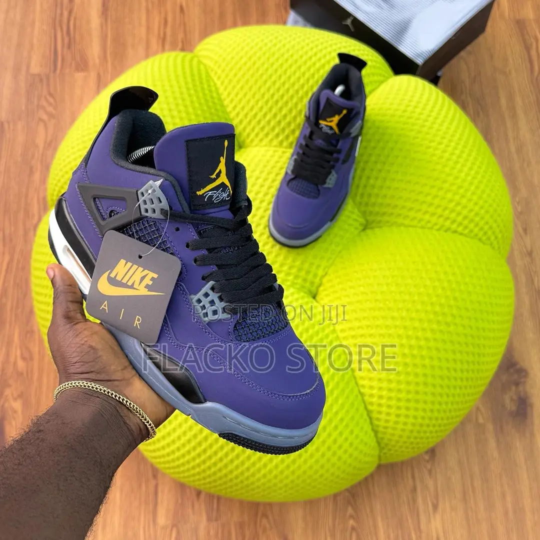 Original Los Angeles Lakers X Air Jordan 4 Retro Lakeshow Sneakers