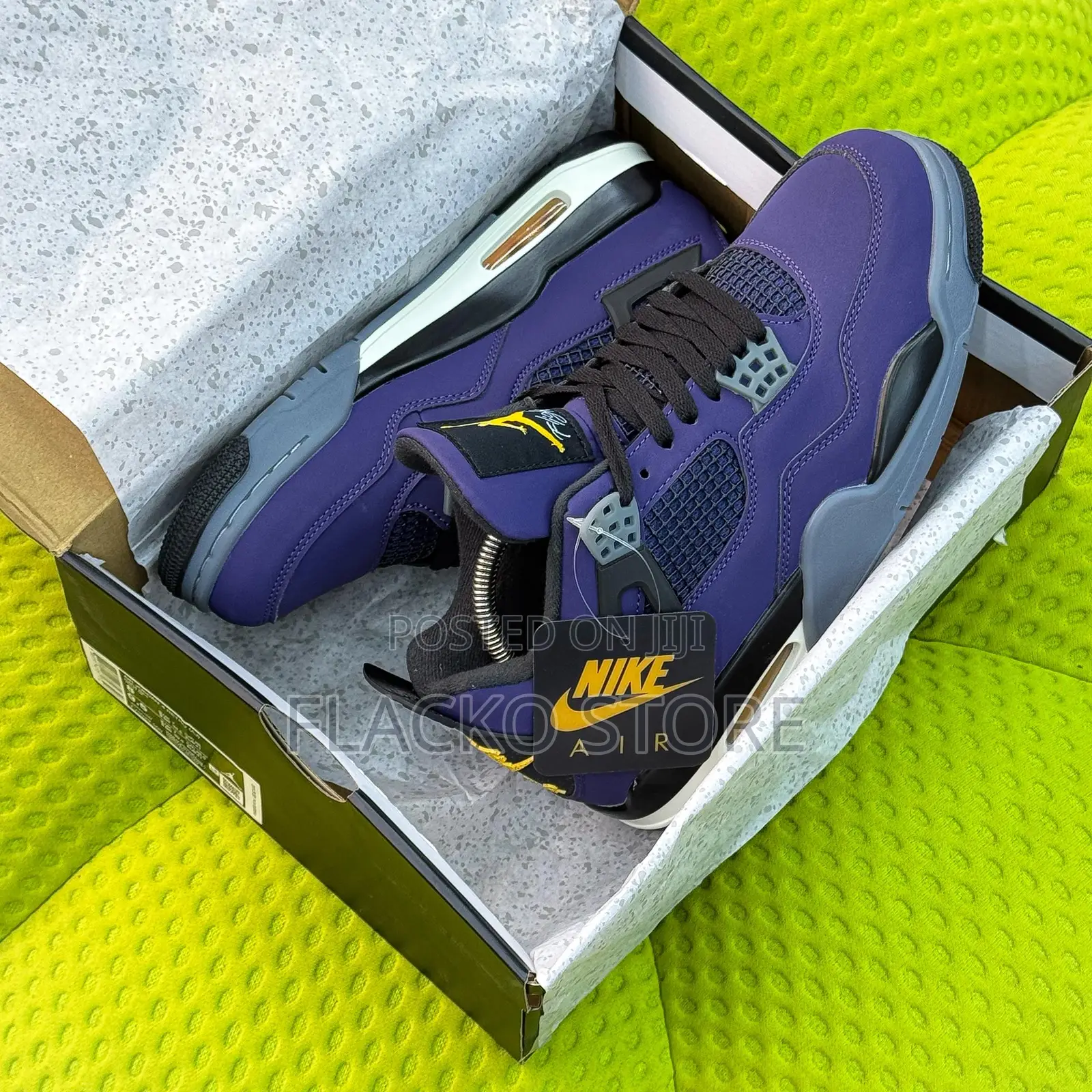 Original Los Angeles Lakers X Air Jordan 4 Retro Lakeshow Sneakers