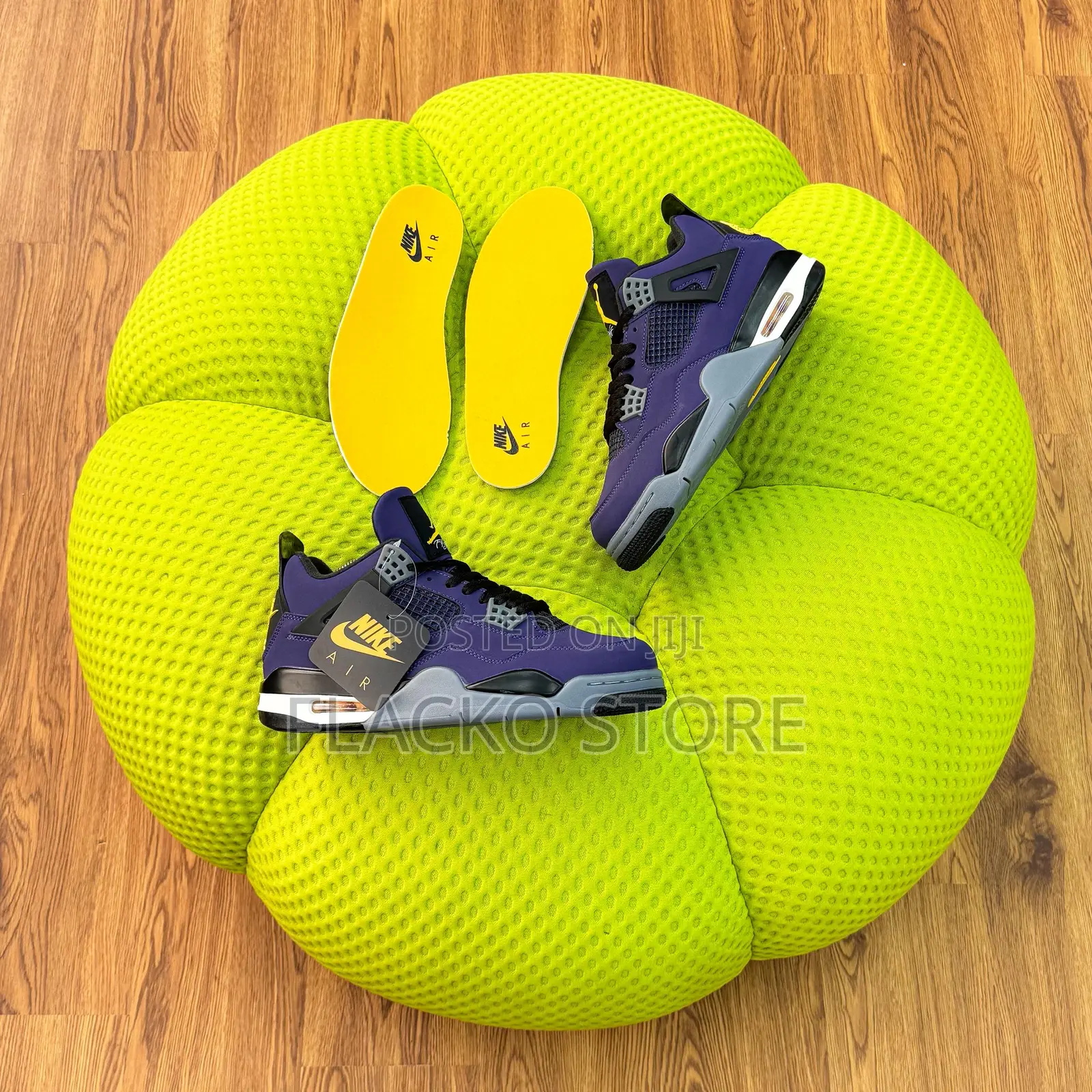 Original Los Angeles Lakers X Air Jordan 4 Retro Lakeshow Sneakers