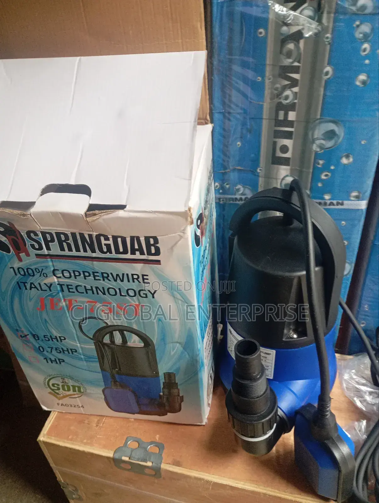 0.5 Hp Plastic Sewage Submersible Water Pump