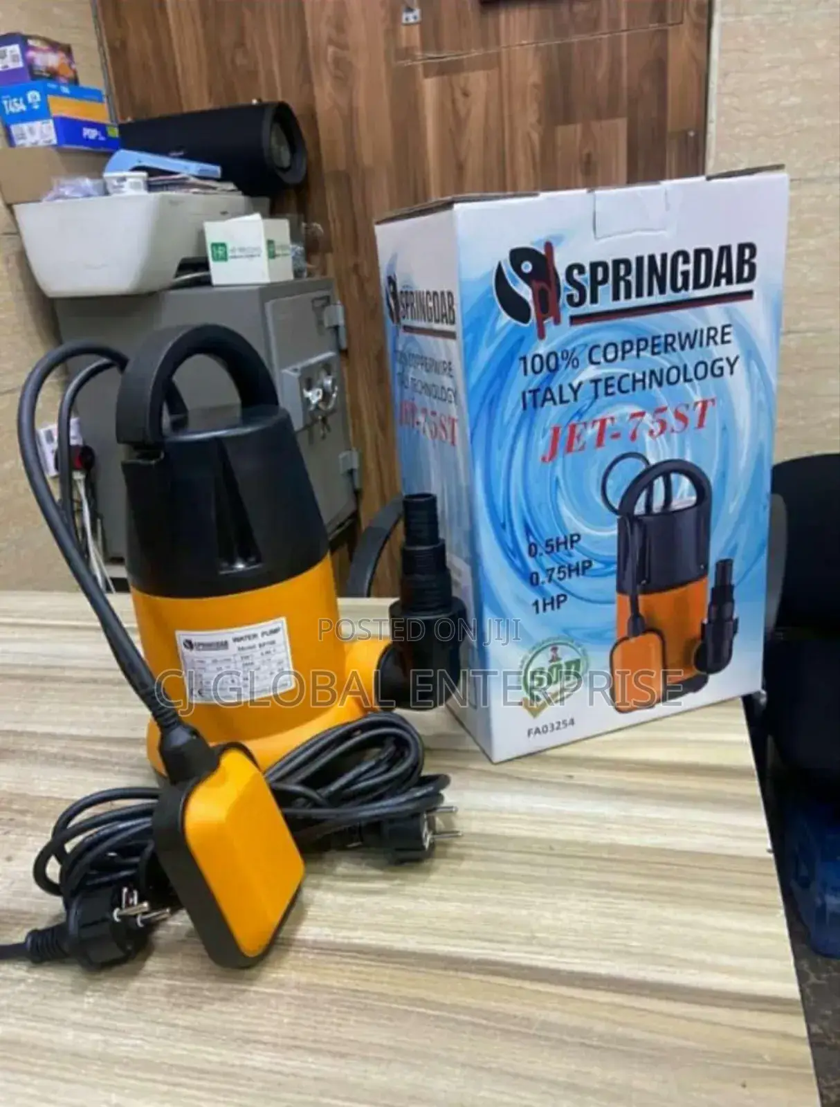 0.5 Hp Plastic Sewage Submersible Water Pump