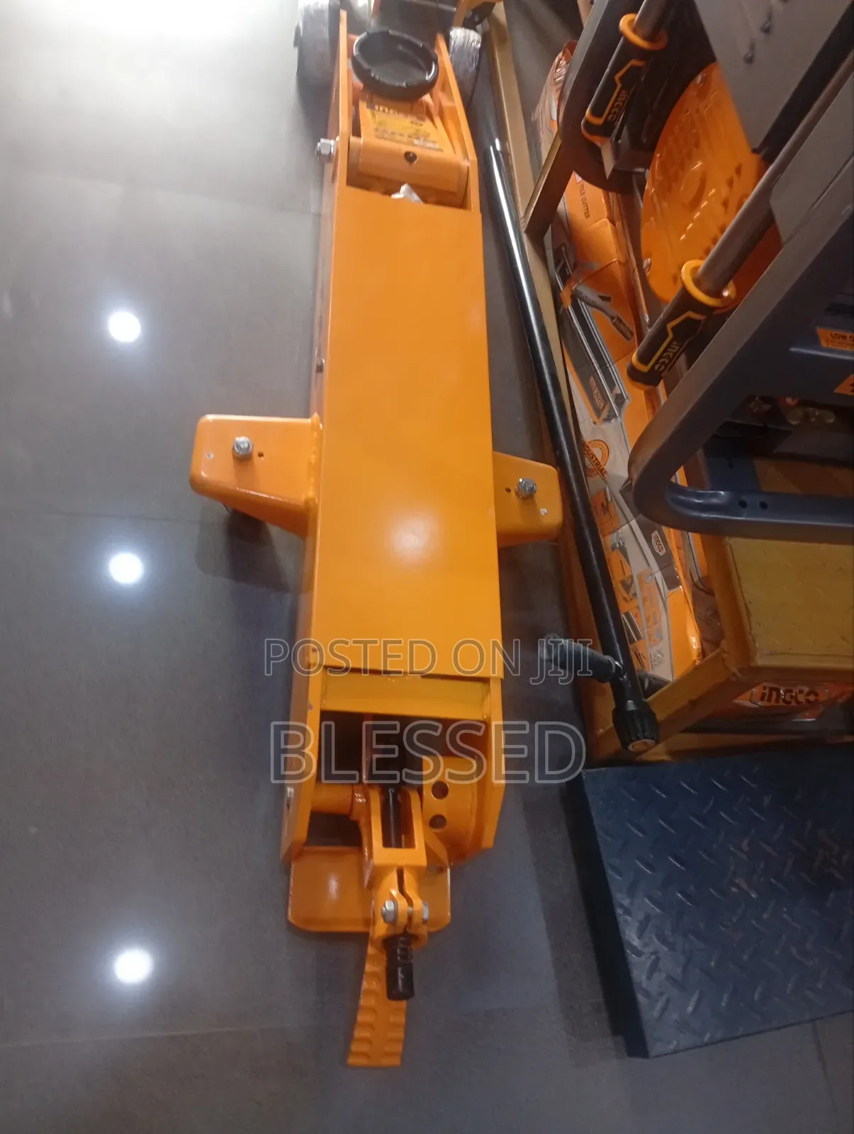 Ingco Industrial Hydraulic Long Floor Jack 10ton