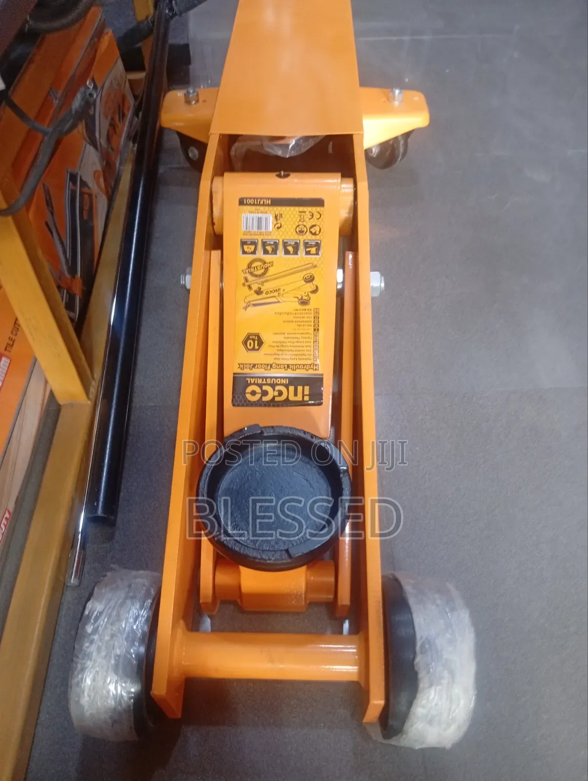 Ingco Industrial Hydraulic Long Floor Jack 10ton