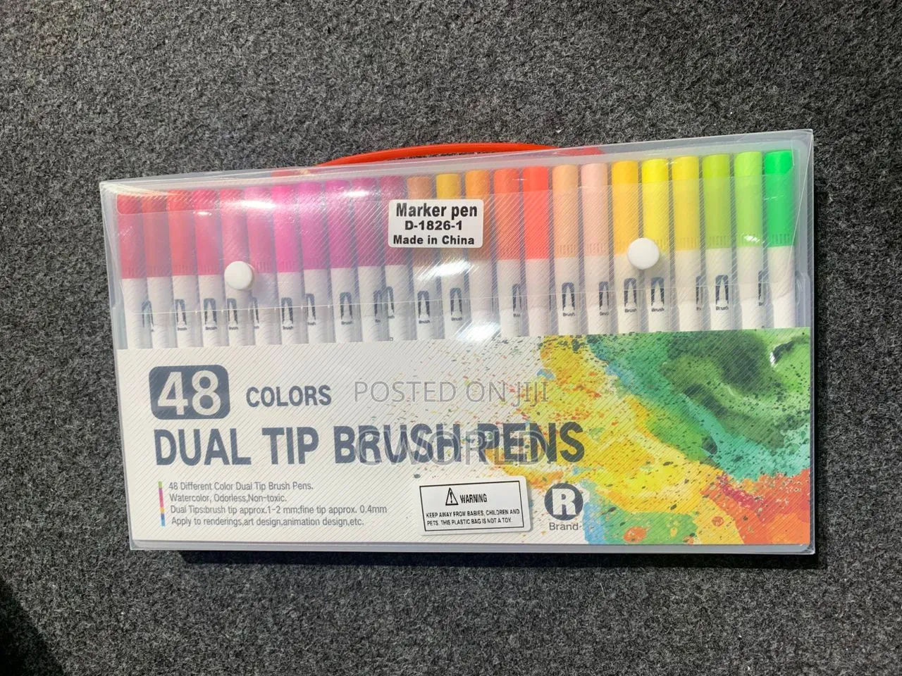 Marker Pen (48 PCS Dual Tip Brush Pens)