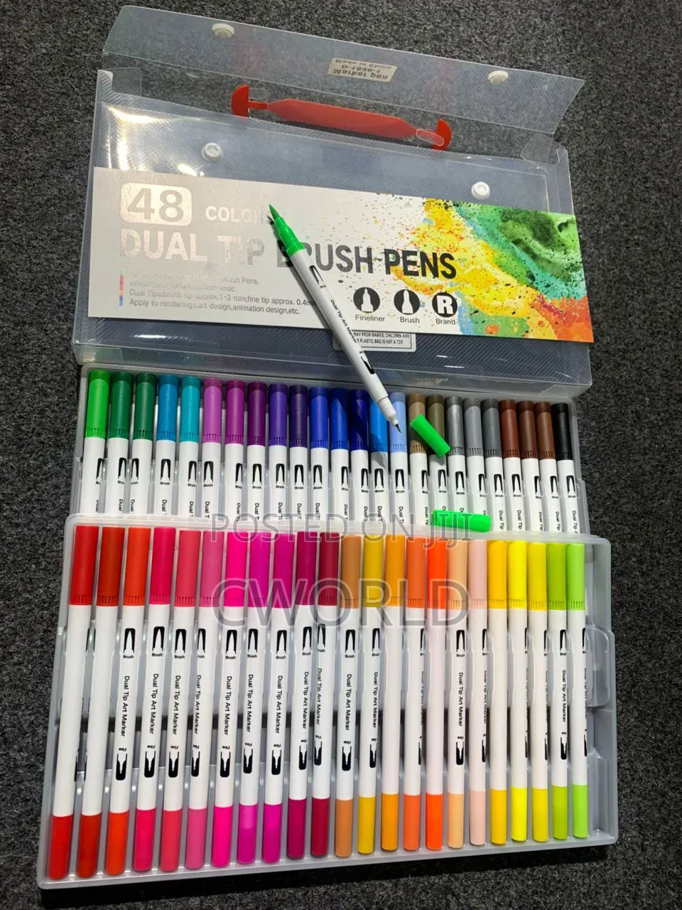 Marker Pen (48 PCS Dual Tip Brush Pens)