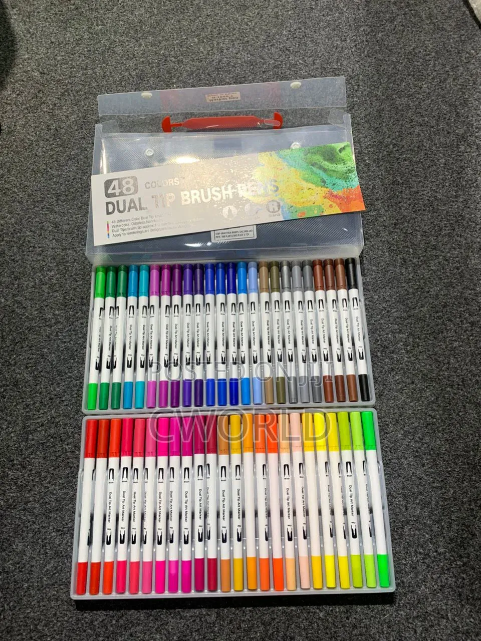 Marker Pen (48 PCS Dual Tip Brush Pens)