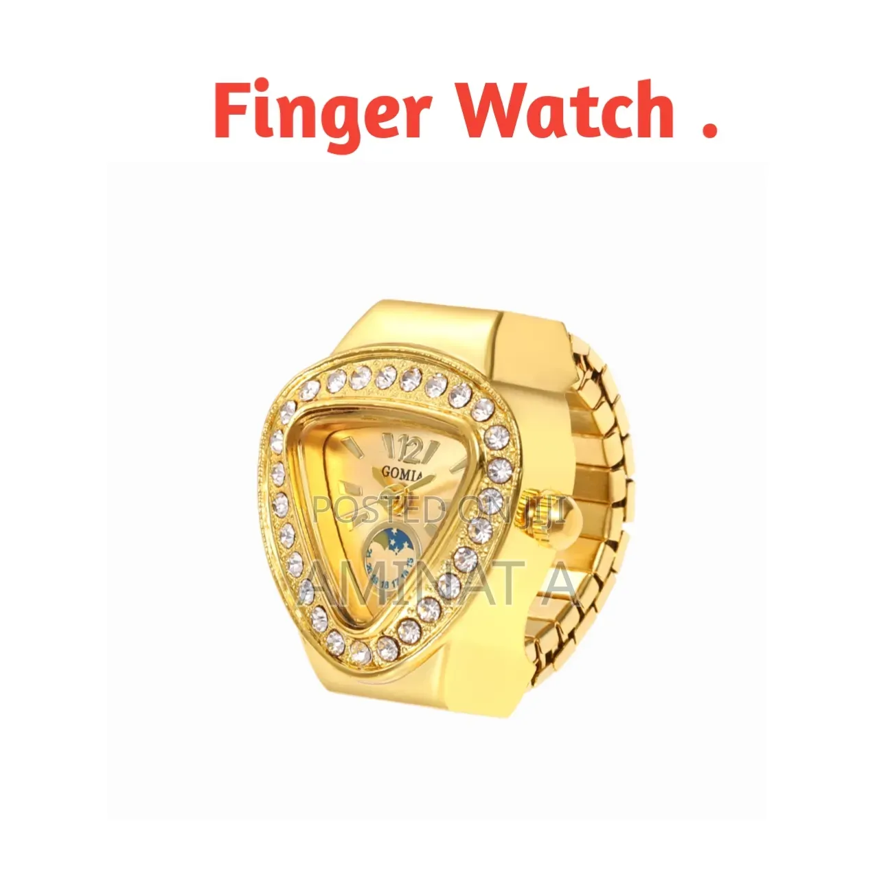 Classy Golden Finger Watch