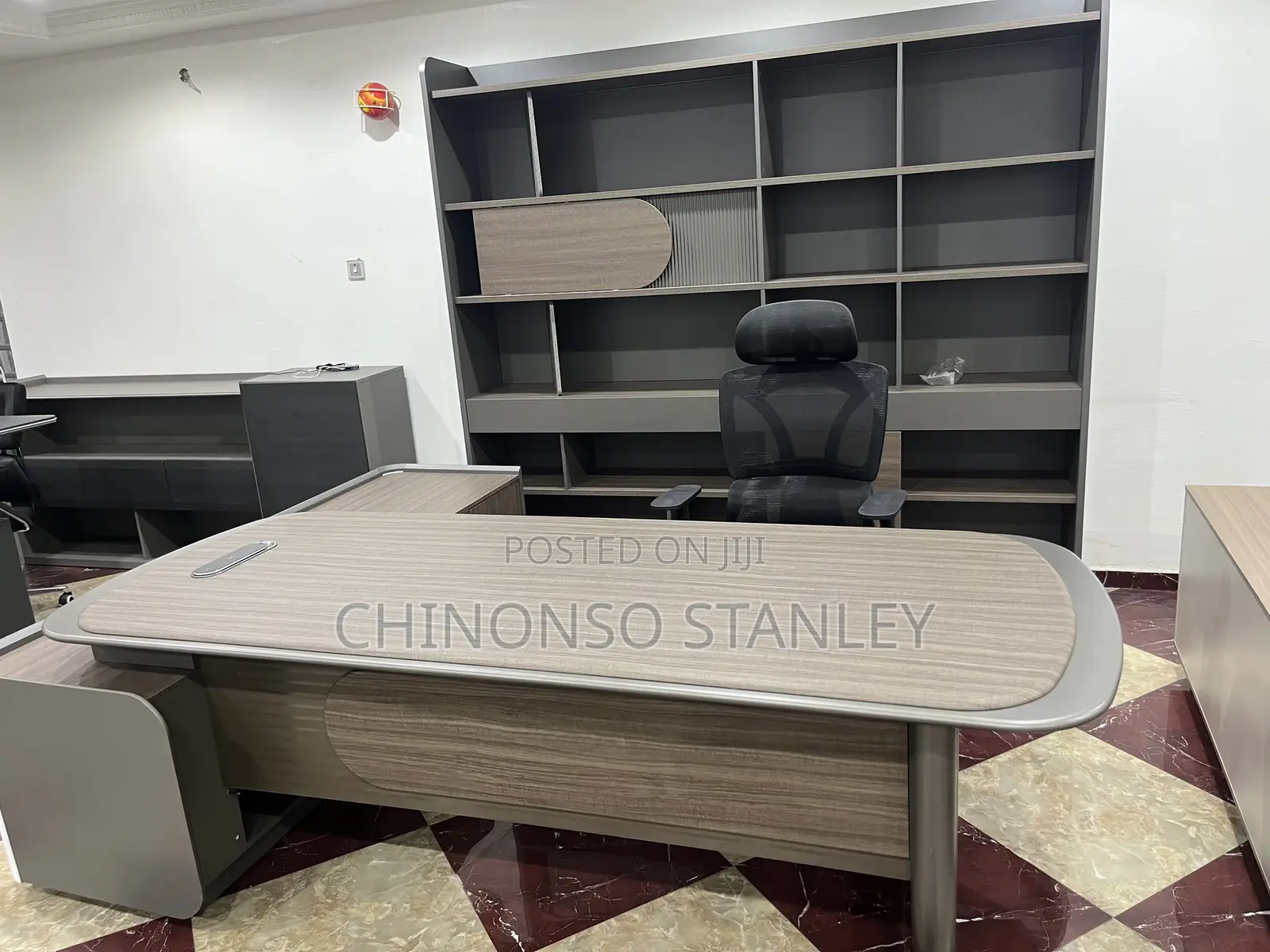 Big Executive Office Table 2.4m Bk
