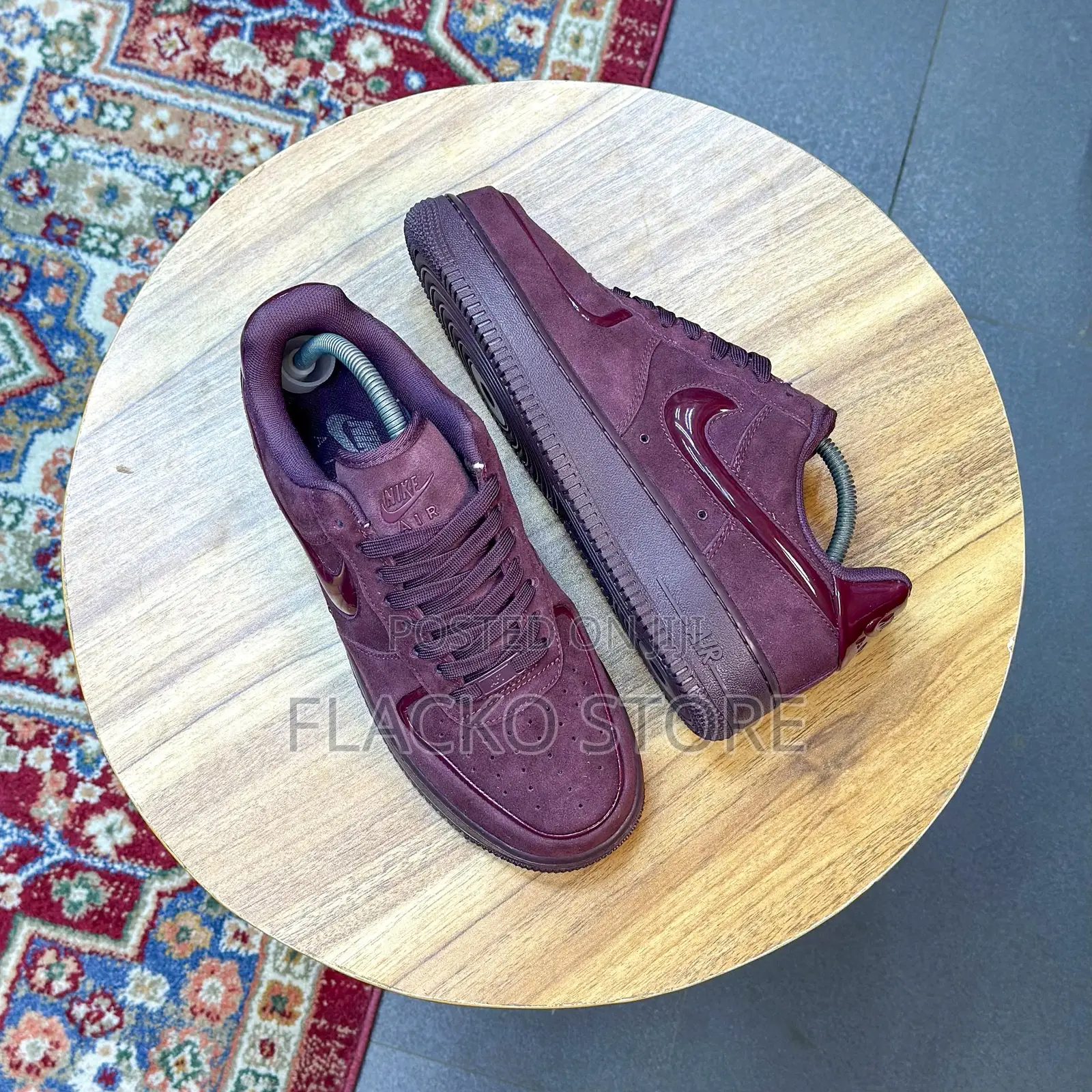Original Nike Air Force 1 Low ‘07 Burgundy Crush Sneakers
