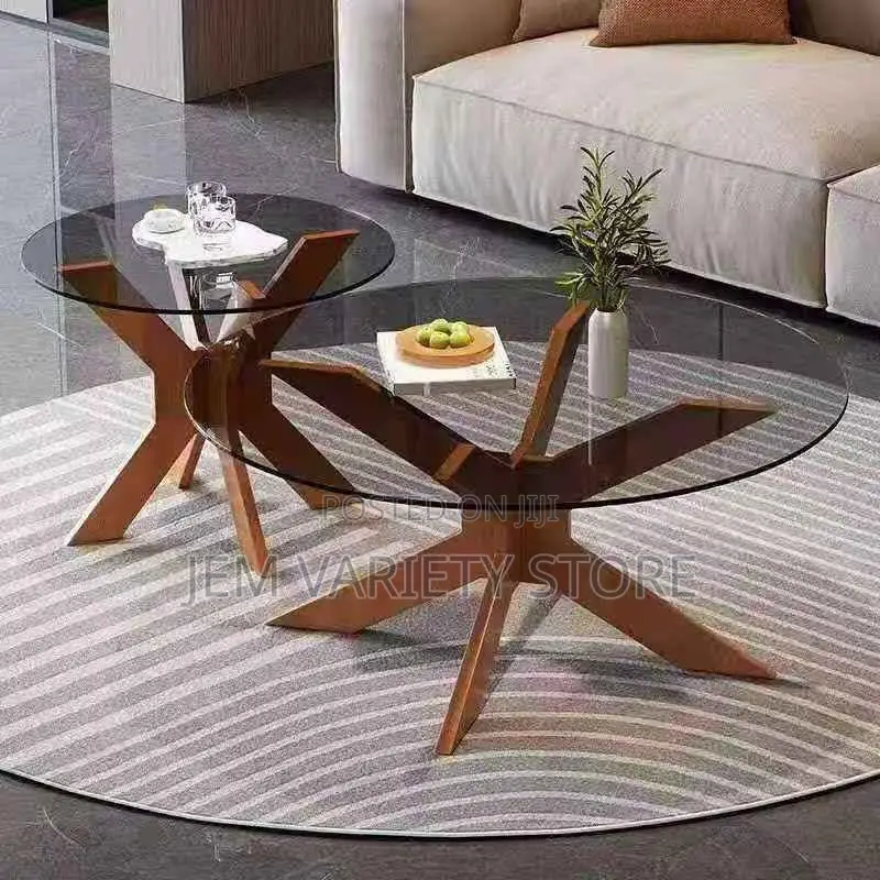 Glass Twin Table Center Table