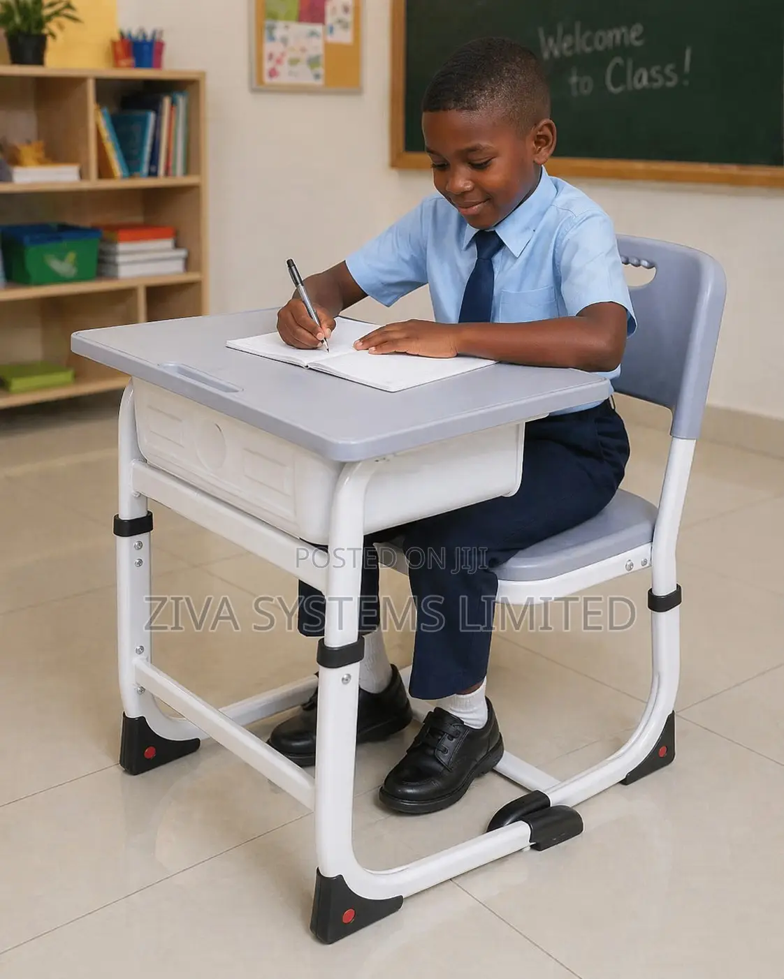 Durable Iron Plastic Student Desk Available For Sale