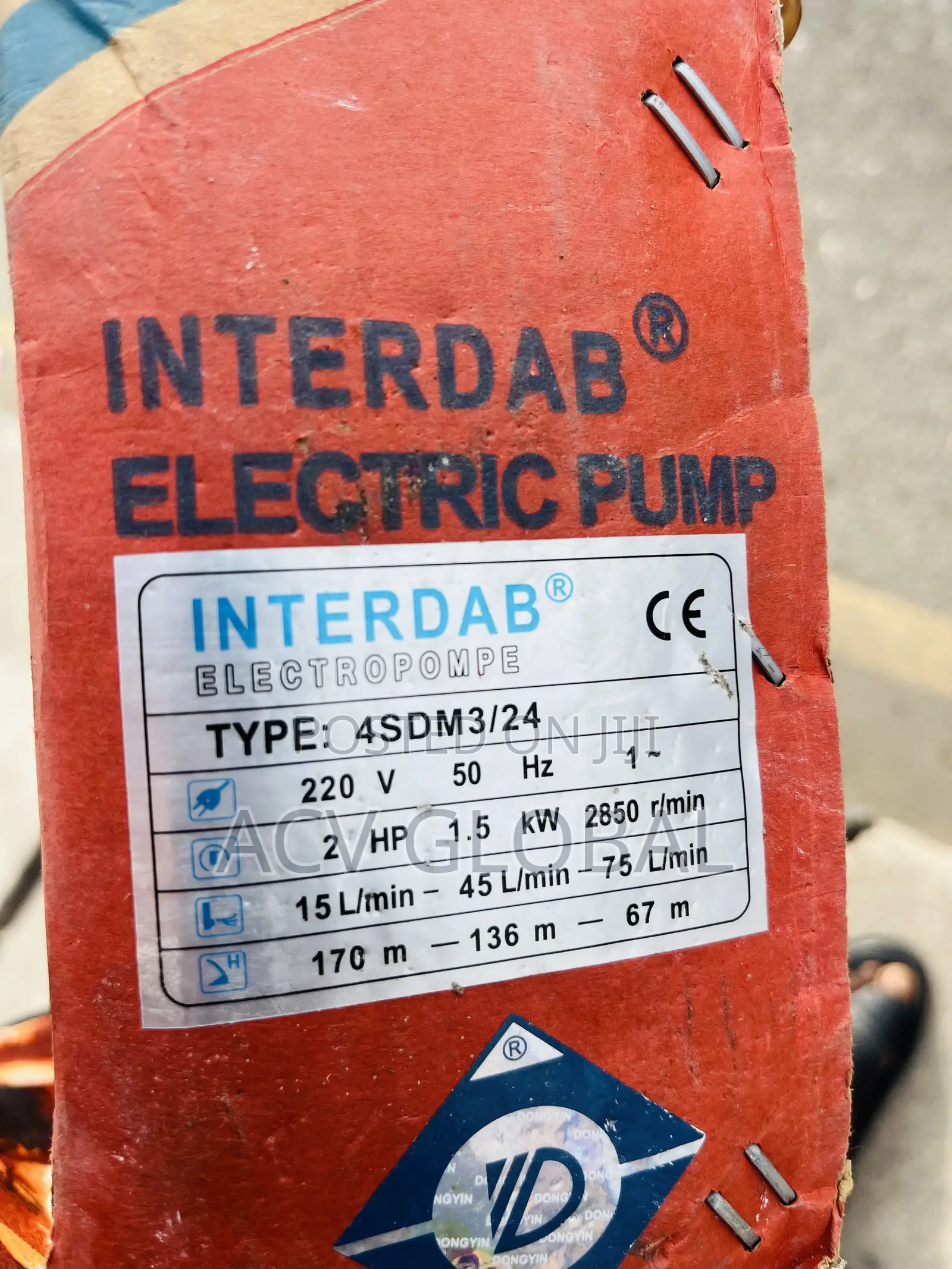 2hp Interdab Submersible Pump