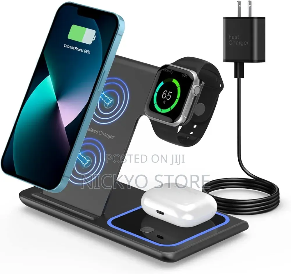 3-in-1 Fast Wireless Charging Station