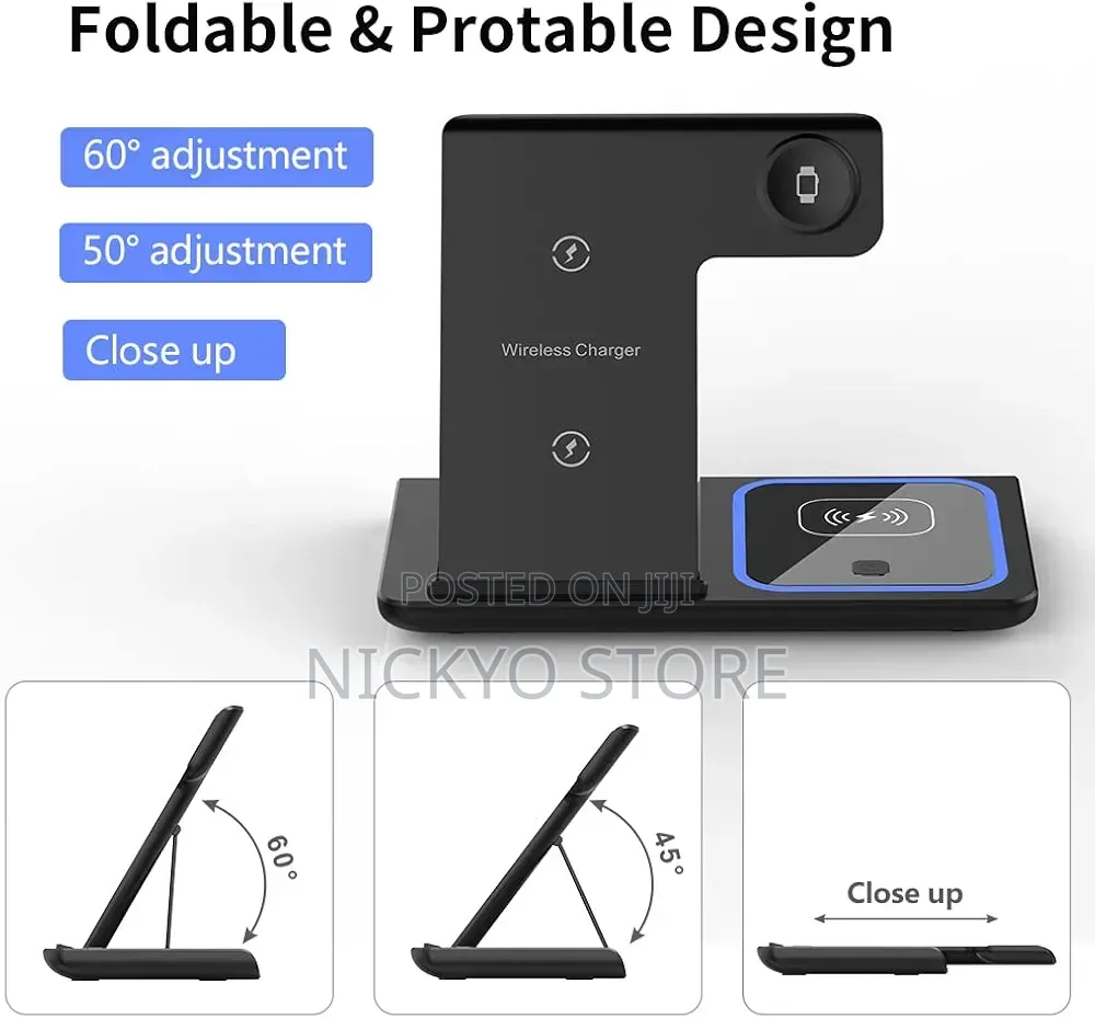 3-in-1 Fast Wireless Charging Station