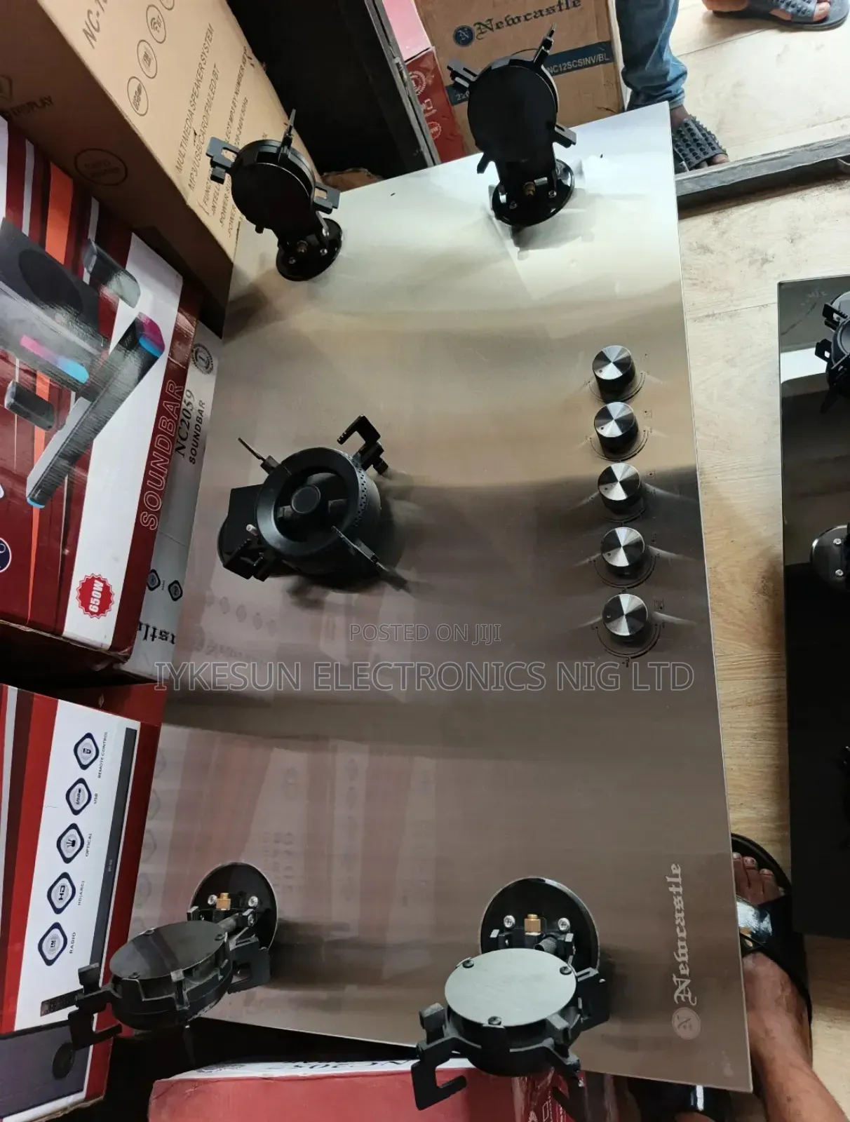 Original Newcastle Built-in Premium Luxury Flips Up 5 Burners Gas Hob