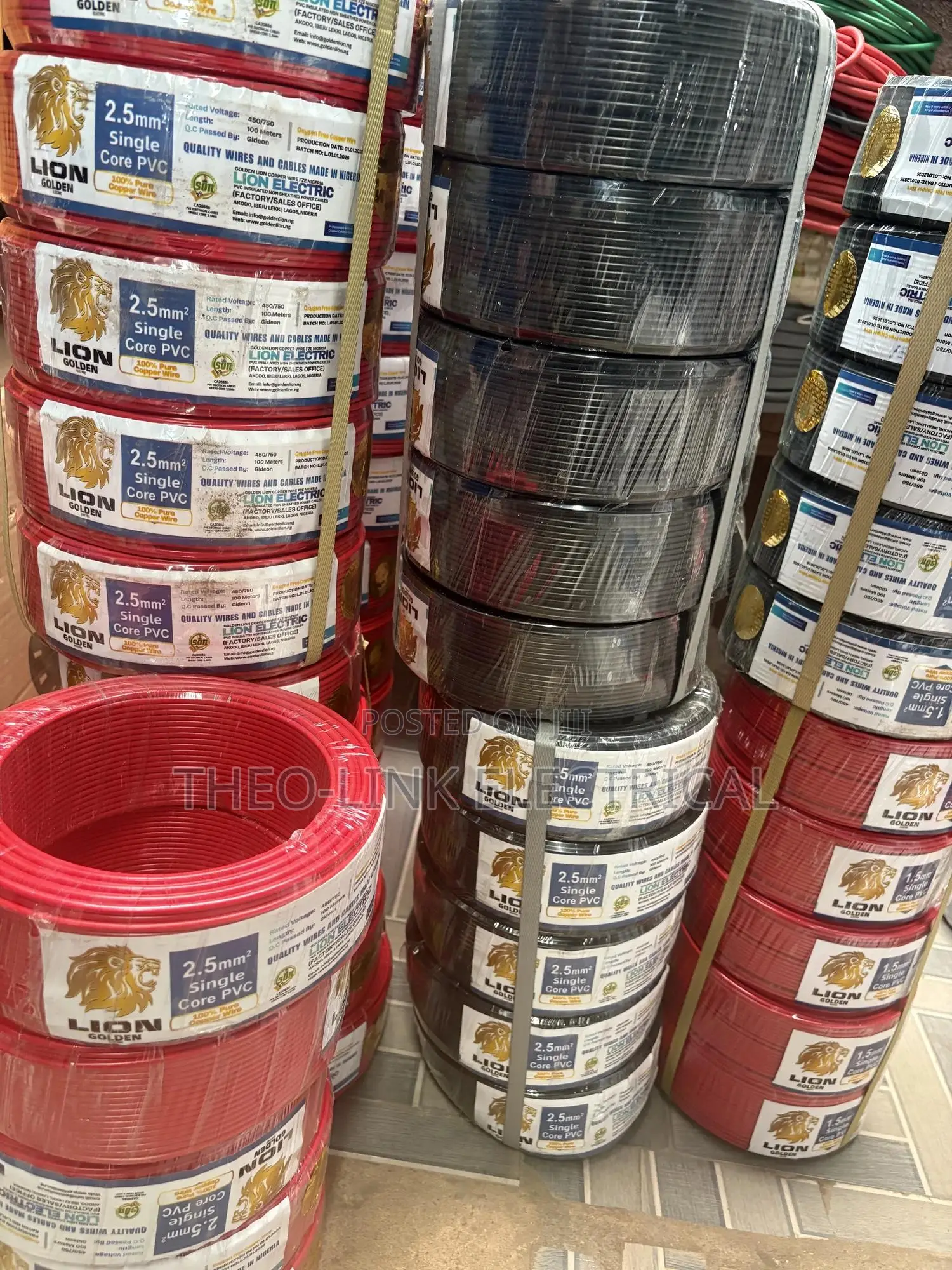 2.5mm Single Lion Golden Wire