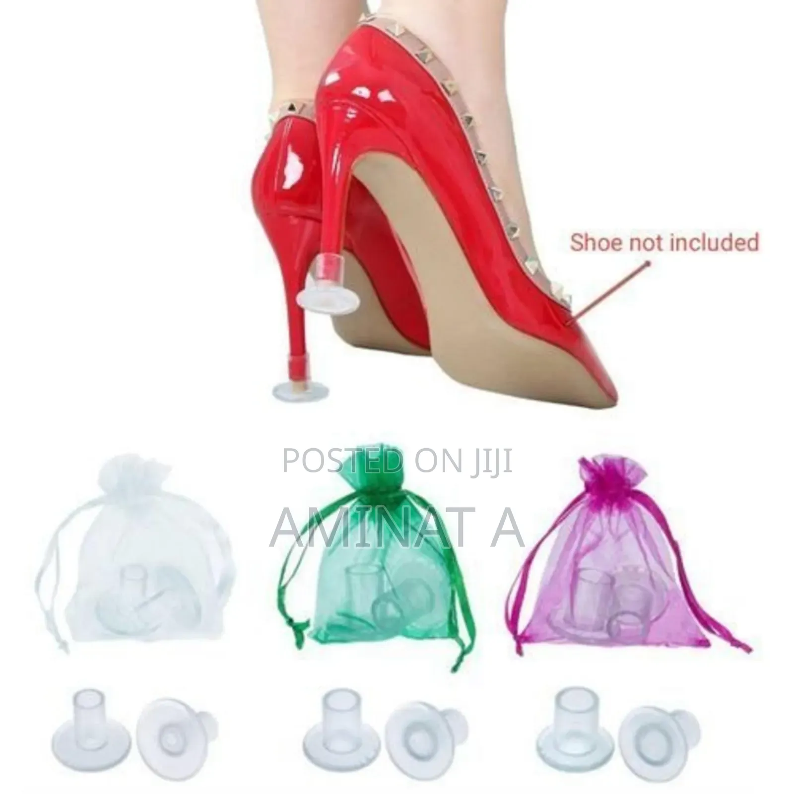 Transparent High Heel Protector - 3 Pairs