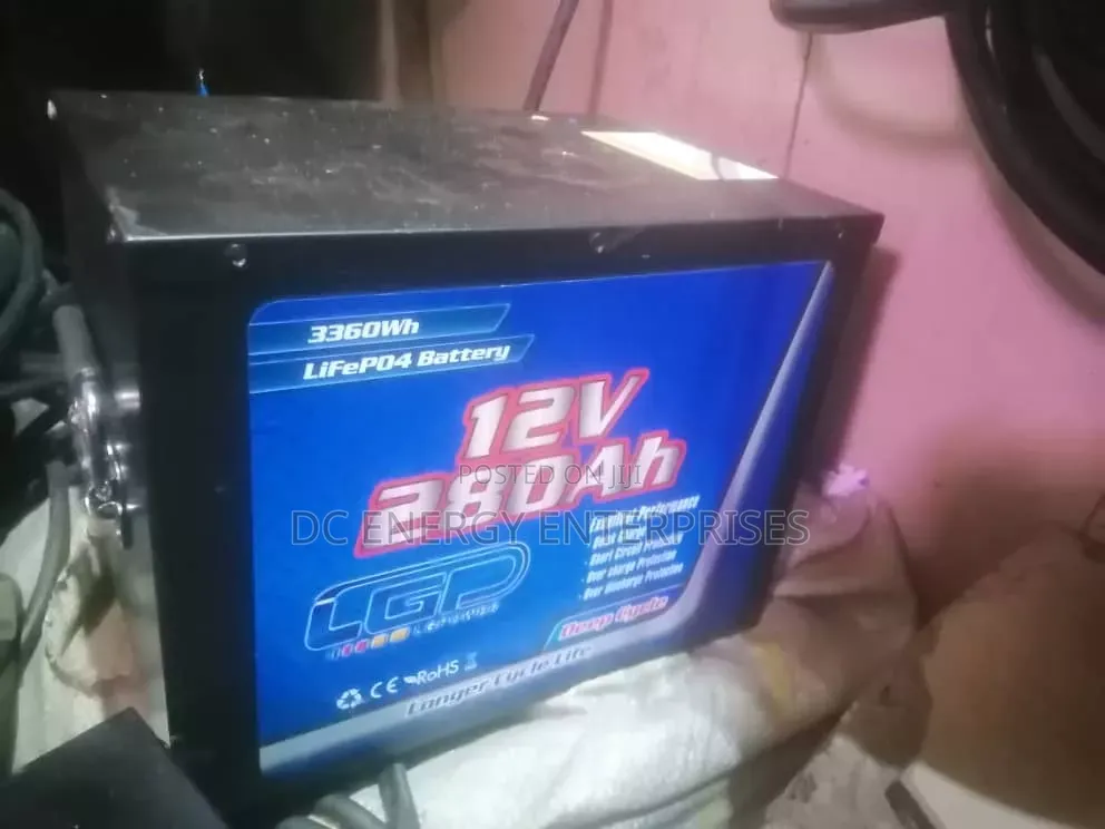 CGP 12v 280ah Lithium Battery. (3.36kwh)