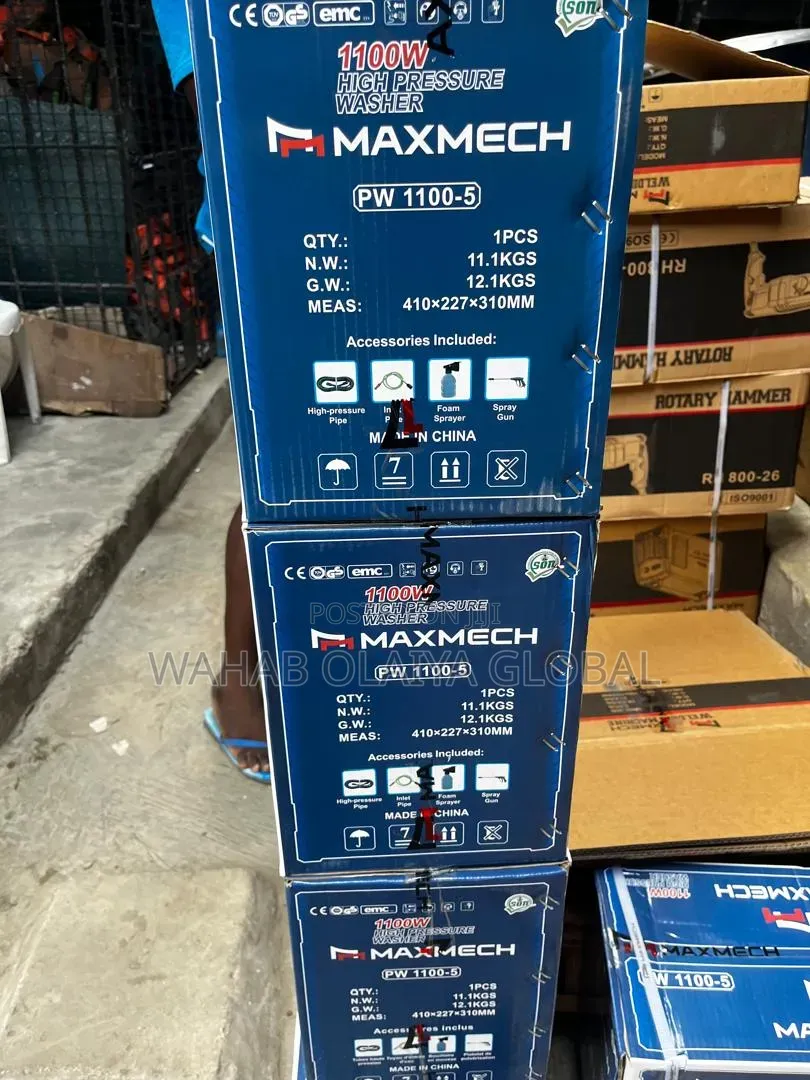 Maxmech Pw1100-5 1100w High Pressure Car Washer Machine