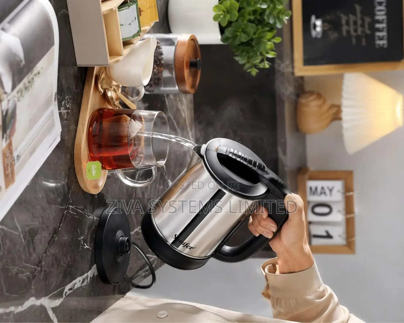 Sonifer Portable Stainless Steel Electric Kettle