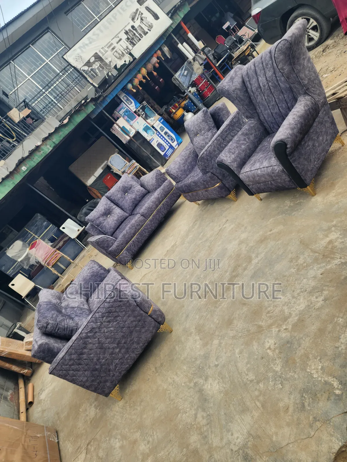 Quality 6 Sesters Sofa Fabric Chairs