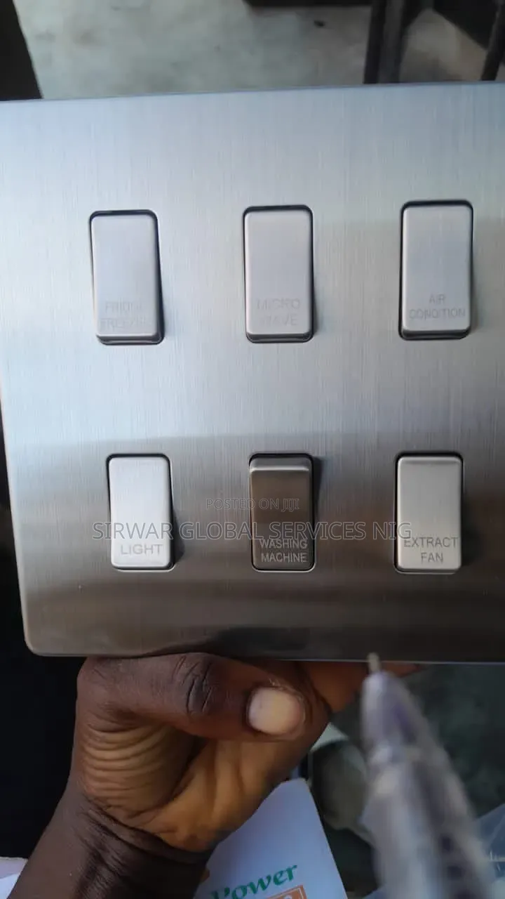 6 Gang Power Pack Switch For Freezer Microwave Oven Light
