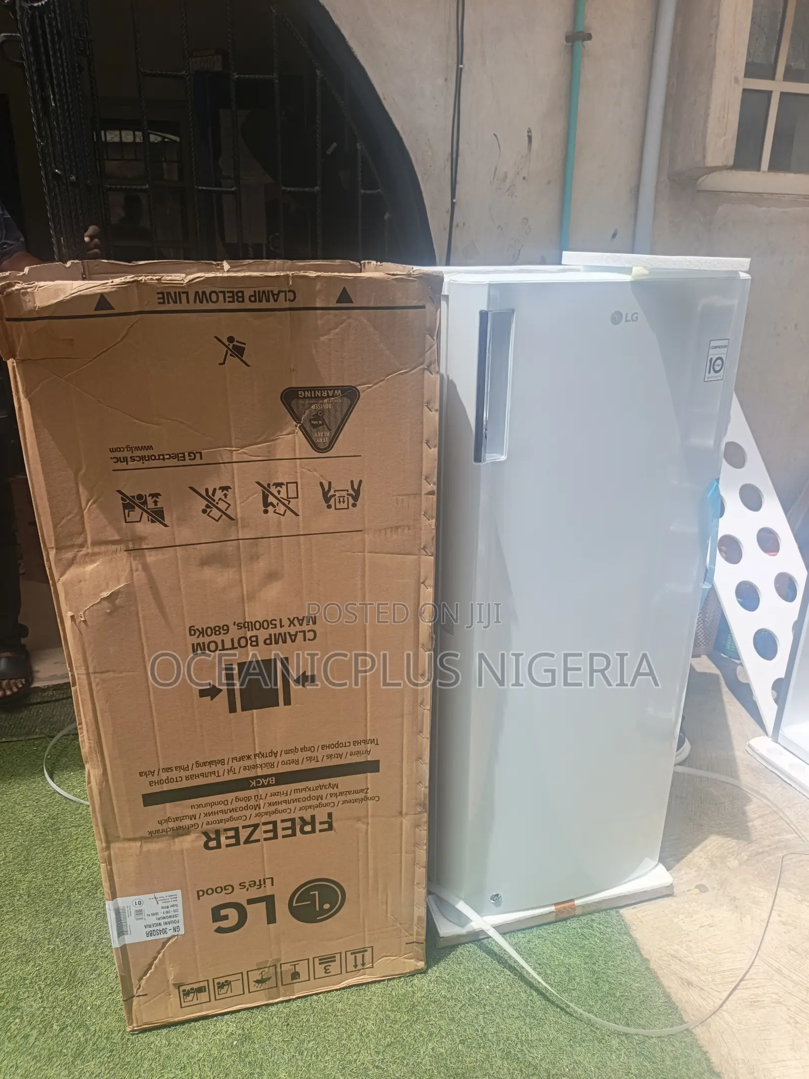 Lg Gn-304sqbr 168l Upright Freezer Single Door