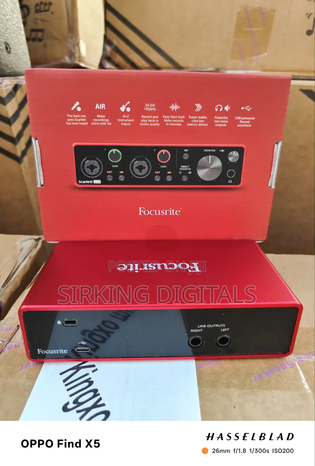 Focusrite Scarlett 2i2 Soundcard