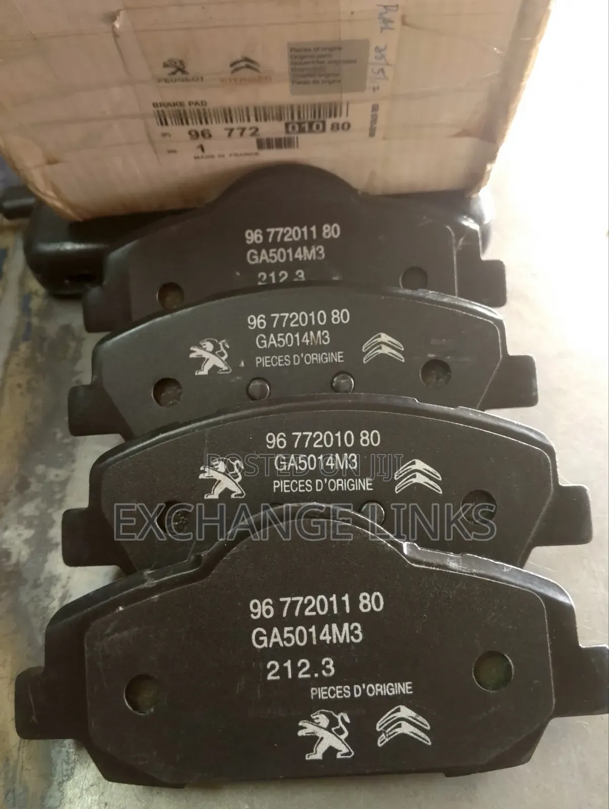 Peugeot 301 Front Brake Pad Pan