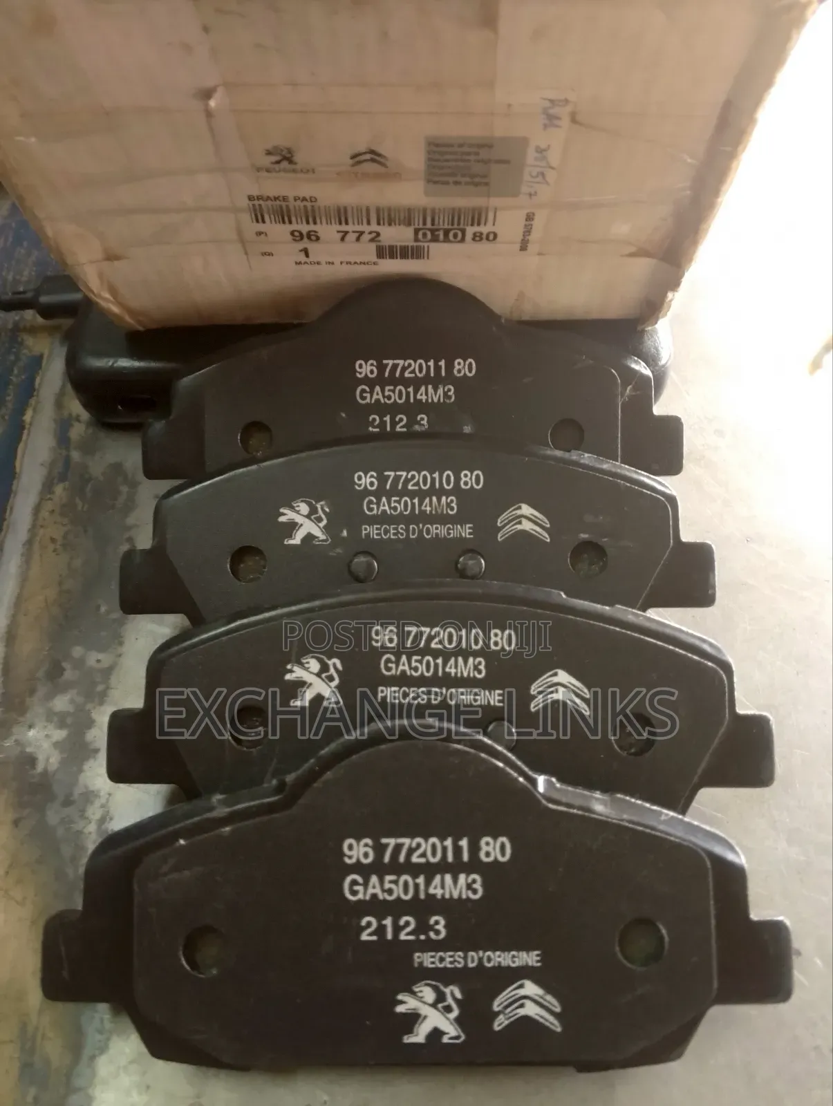 Peugeot 301 Front Brake Pad Pan