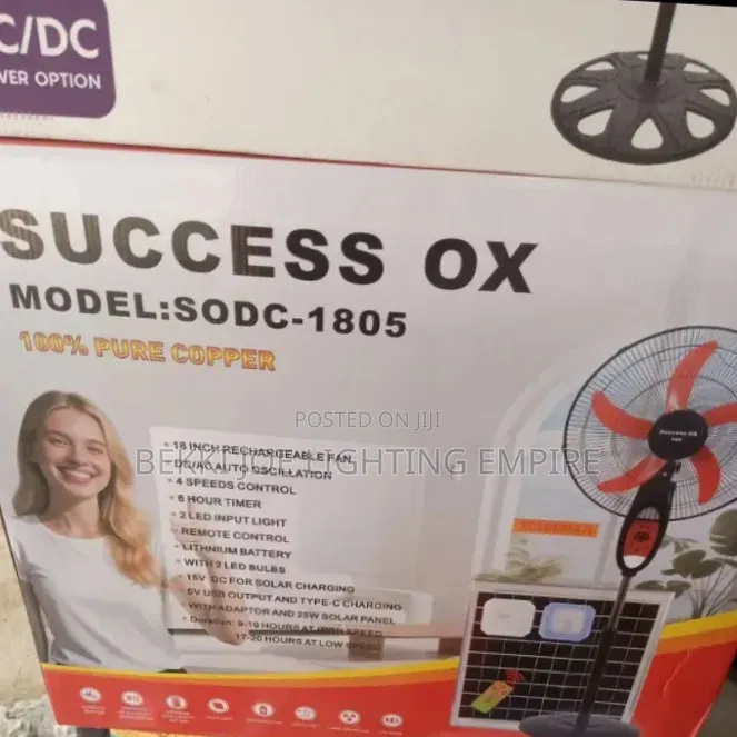 18inches Solar Standing Fan