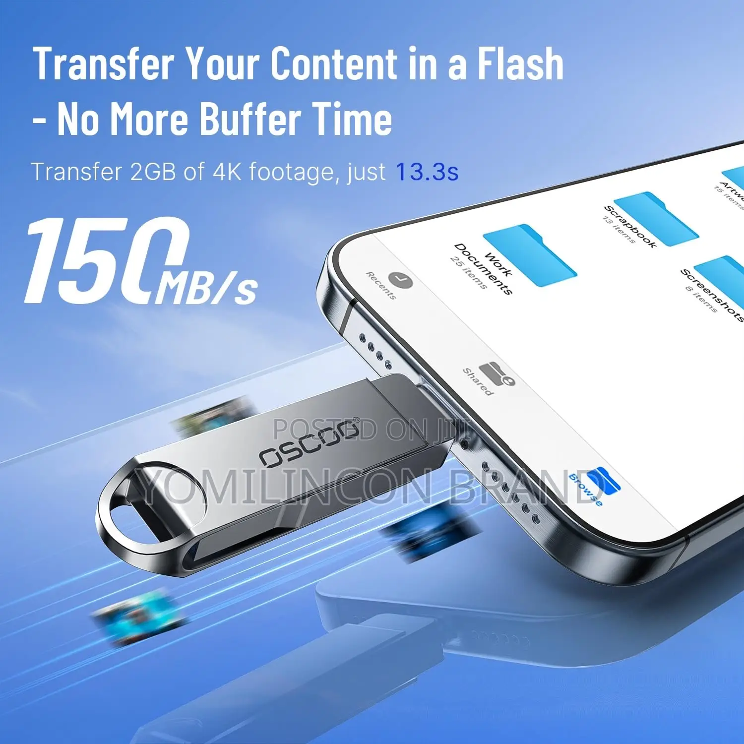 Oscoo 2-in-1 Flashdrive Usb 3.1 Gen1 Type C 32gb