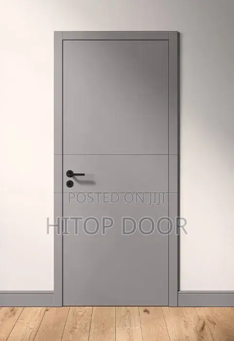 Hitops HDF Door Light Gray With Frame and Architrave