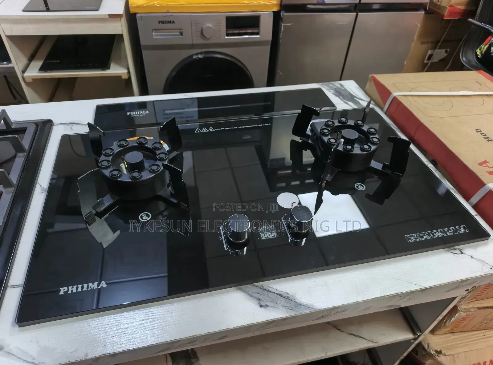 Quality Phiima Inbuilt Cabinet Flips Up 2 Burners Gas Cooker Hob Etc.