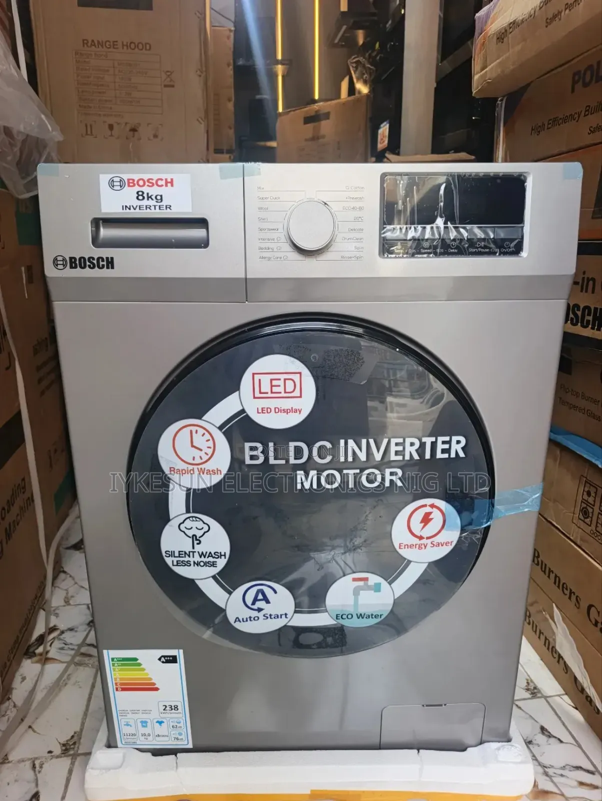 Quality Bosch 8kg Premium Luxury Automatic Inverter Washing Machine