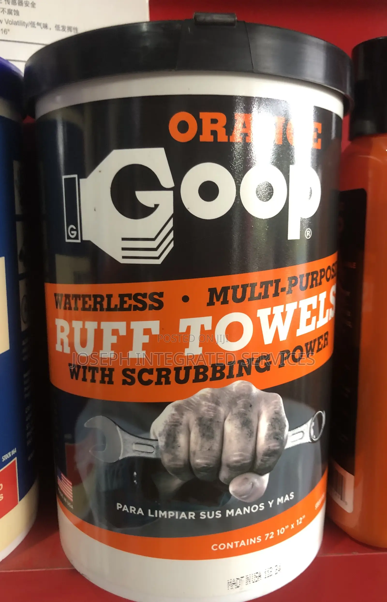 Orange Goop Multi-Purpose Waterless Ruff Towels