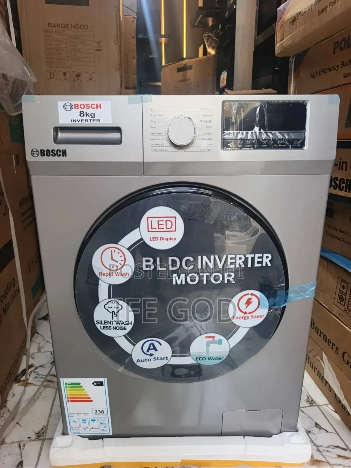 Original Bosch (8kg) Premium Luxury Automatic Inverter Washing Machine