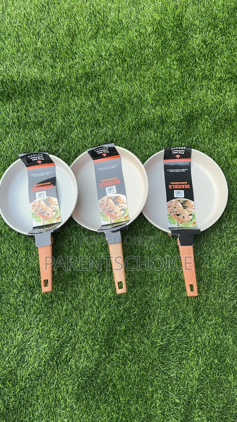 Grey Simplicity Non-Stick Aluminium Frying Pan 1pc -24cm/26cm/28