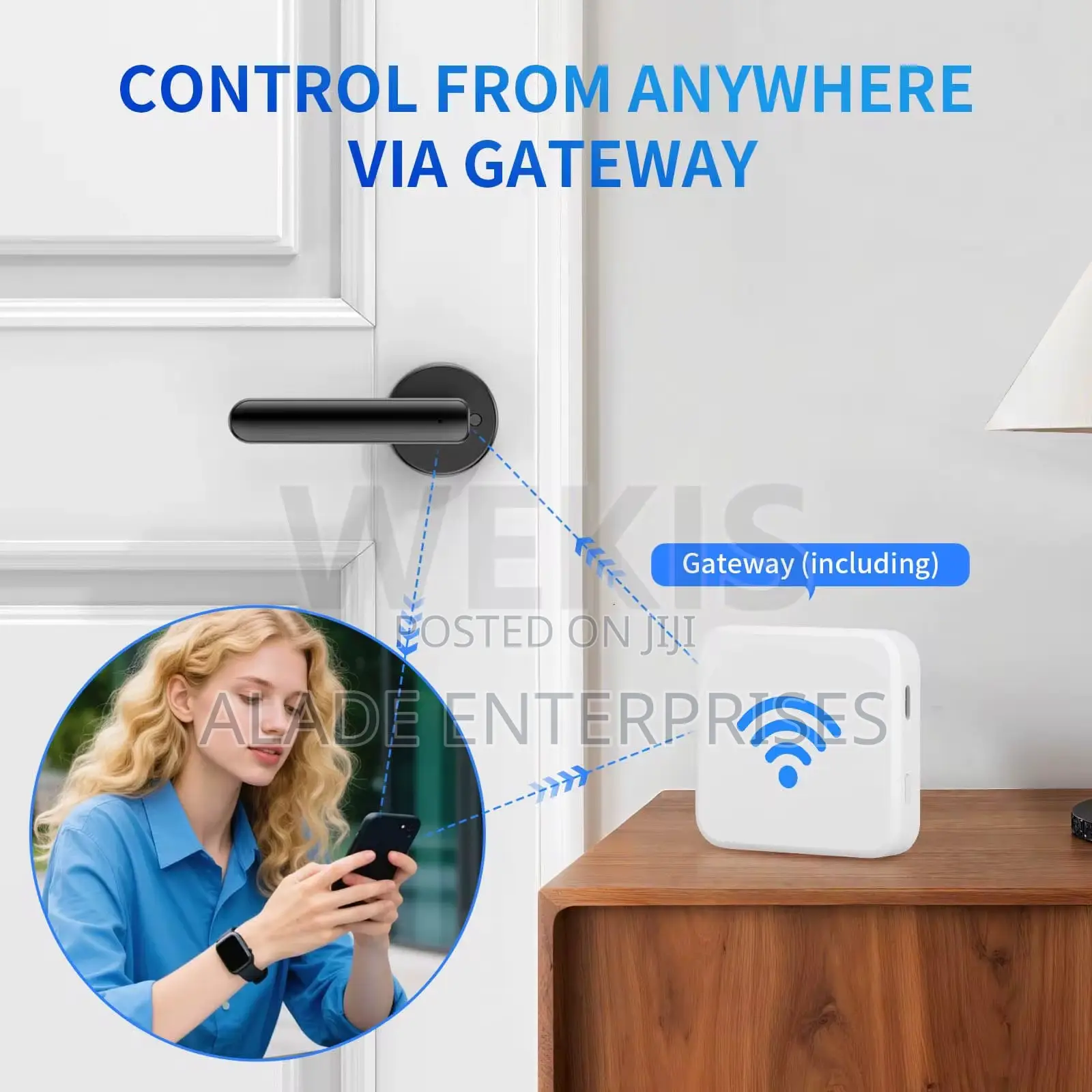 Waterproof Tuya Smart Handle Door Lock