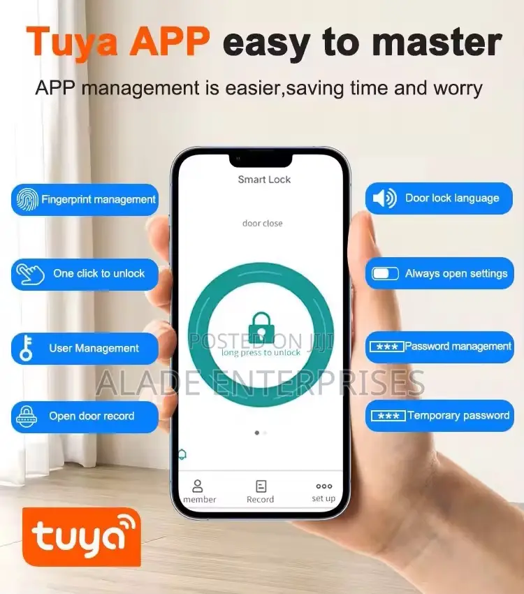 Handle Digital Card Key Fully Automatic Smart Door Lock
