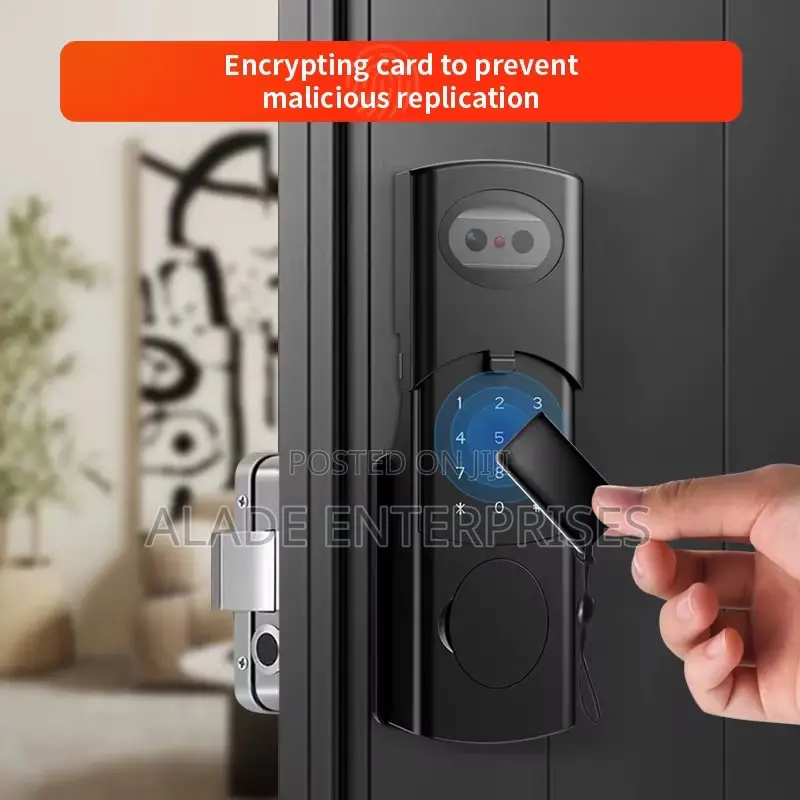 Face Recognition Door Electric Jam Lock Outdoor Waterproof Tuya