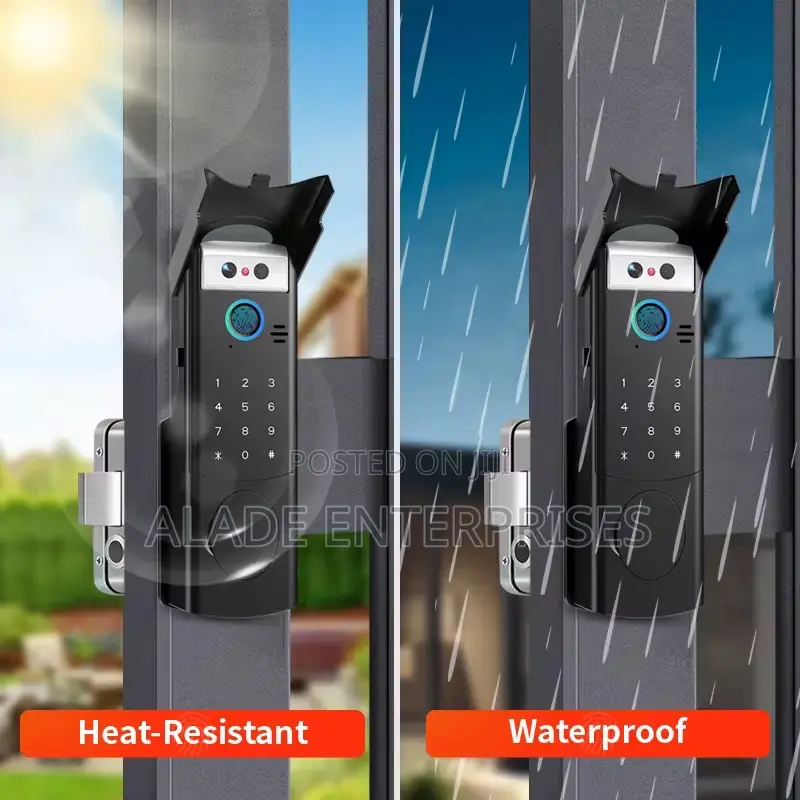 Face Recognition Door Electric Jam Lock Outdoor Waterproof Tuya