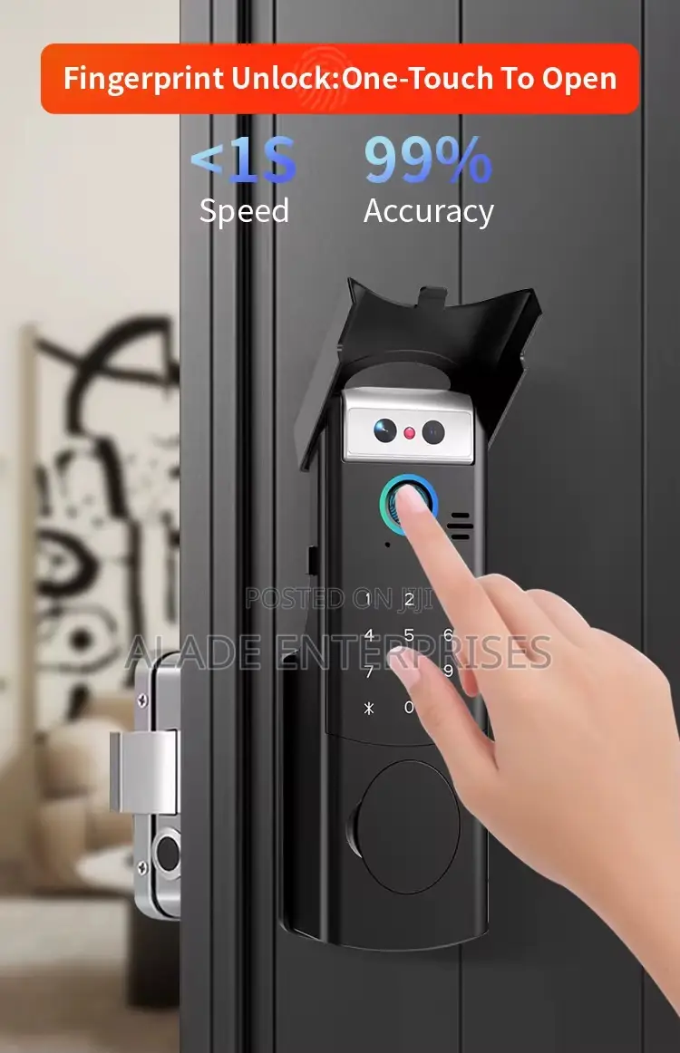 Face Recognition Door Electric Jam Lock Outdoor Waterproof Tuya