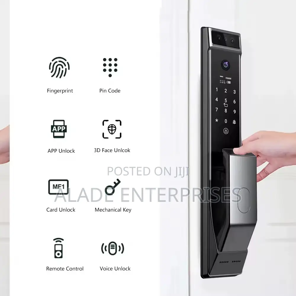 Automatic Tuya Smart Lock 3d Face Recognition Digital Door Lock Latest