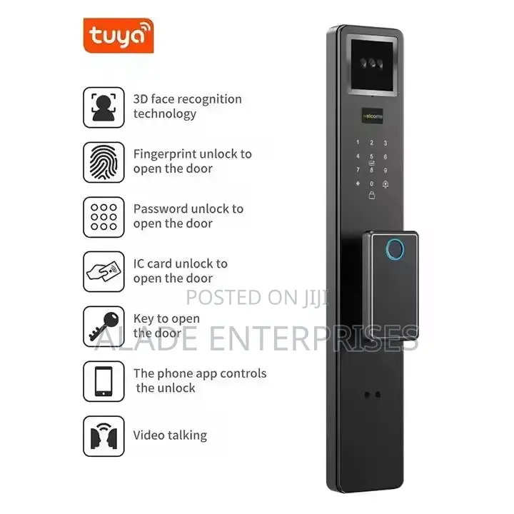 Automatic Biometric Ic Card Lock Wifi App Security Smart Door Lock